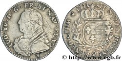 LOUIS XV DIT LE BIEN AIMÉ Dixième d’écu aux branches d’olivier, buste habillé 1733 Rennes TB