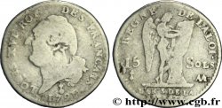 LOUIS XVI 15 sols dit  au génie , type FRANÇAIS 1791 Metz fS