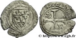 CHARLES, REGENCY - COINAGE WITH THE NAME OF CHARLES VI Demi-blanc dit &nbsp;demi-guénar&nbsp; n.d. Loches