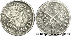 LOUIS XIV LE GRAND OU LE ROI SOLEIL Cinq sols aux insignes 1703 Strasbourg