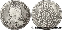 LOUIS XV DIT LE BIEN AIMÉ Écu aux branches d olivier, buste habillé 1726 Caen
