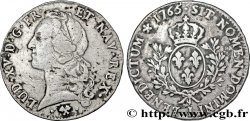 LOUIS XV DIT LE BIEN AIMÉ Écu aux branches d’olivier, tête ceinte d’un bandeau 1765 Bayonne TB+