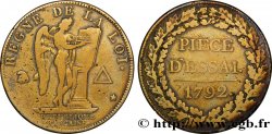 CONFIANCE (MONNAIES DE...) Essai pour le type conventionnel, module de 27 mm 1792 Paris TB+