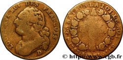 LOUIS XVI 12 deniers dit &nbsp;au faisceau&nbsp;, type FRANÇOIS 1792 Lyon