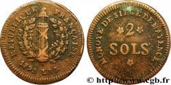 SIÈGE DE MAYENCE 2 sols 1793 Mayence