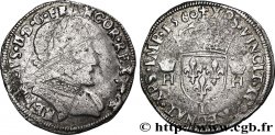 FRANCIS II. COINAGE AT THE NAME OF HENRY II Teston au buste lauré, 2e type 1560 Bayonne