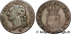LOUIS XVI Demi-sol dit &nbsp;à l&nbsp;écu&nbsp; 1783 Paris