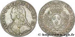 LOUIS XV DIT LE BIEN AIMÉ Écu aux branches d&nbsp;olivier, buste habillé 1732 Pau TB+/TTB