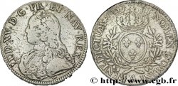 LOUIS XV DIT LE BIEN AIMÉ Écu aux branches d&nbsp;olivier, buste habillé 1727 Paris B+