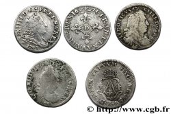 LOTS Lot de monnaies divisionnaires en argent 1676 s.l. TB+