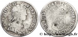 LOUIS XIV  THE SUN KING  Douzième d écu, portrait à la mèche courte 1643 Paris, Monnaie du Louvre