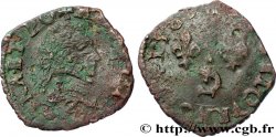 HENRI III Double tournois, 2e type du Dauphiné 1589 Grenoble