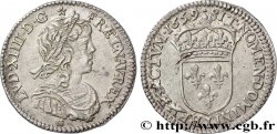 LOUIS XIV LE GRAND OU LE ROI SOLEIL Douzième d écu, portrait à la mèche longue 1659 Limoges
