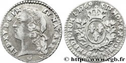 LOUIS XV DIT LE BIEN AIMÉ Vingtième d écu aux branches d’olivier, tête ceinte d’un bandeau 1769  Metz
