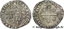HENRI III Douzain du Dauphiné aux deux H couronnées 1587 Grenoble