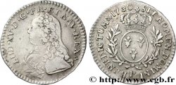 LOUIS XV DIT LE BIEN AIMÉ Dixième d’écu aux branches d’olivier, buste habillé 1730 Dijon