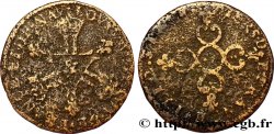 LOUIS XIV LE GRAND OU LE ROI SOLEIL Pièce de six deniers 1712 Aix-en-Provence B