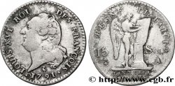 LOUIS XVI (MONARQUE CONSTITUTIONNEL)  15 sols dit &nbsp;au génie&nbsp;, type FRANÇOIS 1791 Paris