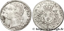 LOUIS XV DIT LE BIEN AIMÉ Dixième d&nbsp;écu aux branches d’olivier, tête ceinte d’un bandeau 1741 Rennes TTB+