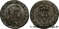 LOUIS XV DIT LE BIEN AIMÉ Liard au buste enfantin 1721 Reims TTB
