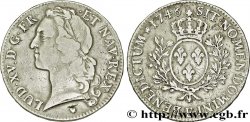LOUIS XV DIT LE BIEN AIMÉ Écu aux branches d’olivier, tête ceinte d’un bandeau 1746 Tours TB+