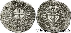 CHARLES VI LE FOU OU LE BIEN AIMÉ Gros aux lis sous une couronne ou grosus turonus n.d. Rouen