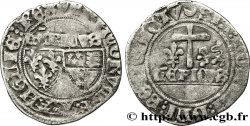 HENRY VI DE LANCASTRE - ROI DE FRANCE (1422-1453) - ROI D&nbsp;ANGLETERRE (1422-1461) et (1470-1471) Blanc aux écus n.d. Châlons-en-Champagne