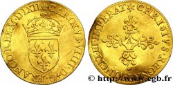 CHARLES IX Écu d&nbsp;or au soleil, 1er type 1562 Paris
