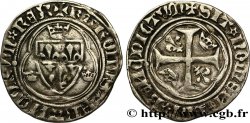 CHARLES VII LE VICTORIEUX Blanc à la couronne n.d. Rouen TB+