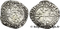 CHARLES, REGENCY - COINAGE WITH THE NAME OF CHARLES VI Gros dit  florette  n.d. La Rochelle BC+