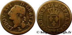 LOUIS XVI Liard dit &nbsp;à l&nbsp;écu&nbsp; 1785 Nantes TB