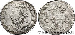 HENRY III. COINAGE AT THE NAME OF CHARLES IX Teston, 10e type 1575 Toulouse
