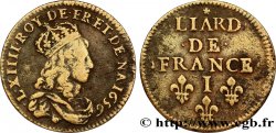 LOUIS XIV LE GRAND OU LE ROI SOLEIL Liard de cuivre, 2e type 1656 Limoges