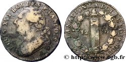 LOUIS XVI (MONARQUE CONSTITUTIONNEL)  12 deniers dit &nbsp;au faisceau&nbsp;, type FRANCOIS 1791 Paris, Monnaie du Louvre