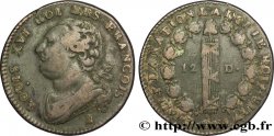 LOUIS XVI (MONARQUE CONSTITUTIONNEL)  12 deniers dit &nbsp;au faisceau&nbsp;, type FRANCOIS 1791 Limoges TB