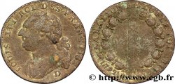 LOUIS XVI (MONARQUE CONSTITUTIONNEL)  12 deniers dit  au faisceau , type FRANÇOIS 1792 Lyon