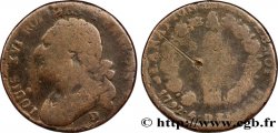 LOUIS XVI (MONARQUE CONSTITUTIONNEL)  12 deniers dit &nbsp;au faisceau&nbsp;, type FRANCOIS 1792 Lyon B