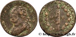 LOUIS XVI (MONARQUE CONSTITUTIONNEL)  12 deniers dit  au faisceau , type FRANÇOIS 1792 Montpellier