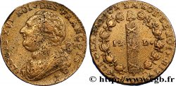 LOUIS XVI (MONARQUE CONSTITUTIONNEL)  12 deniers dit &nbsp;au faisceau&nbsp;, type FRANÇOIS 1792 Nantes TB+
