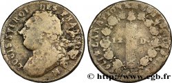 LOUIS XVI (MONARQUE CONSTITUTIONNEL)  12 deniers dit &nbsp;au faisceau&nbsp;, type FRANCOIS 1793 Marseille B