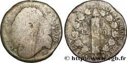 LOUIS XVI (MONARQUE CONSTITUTIONNEL)  12 deniers dit &nbsp;au faisceau&nbsp;, type FRANÇAIS 1792 Strasbourg AB