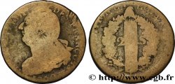LOUIS XVI (MONARQUE CONSTITUTIONNEL)  2 sols dit  au faisceau , type FRANÇOIS 1792 Lille