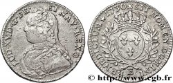 LOUIS XV DIT LE BIEN AIMÉ Demi-écu aux branches d&nbsp;olivier, buste habillé 1730 Tours TB/TTB