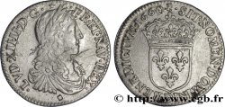 LOUIS XIV LE GRAND OU LE ROI SOLEIL Douzième d&nbsp;écu, portrait apollinien 1660 Lyon TB+