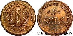 SIÈGE DE MAYENCE 5 sols 1793 Mayence SUP