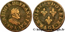 HENRI IV LE GRAND Double tournois, 2e type de Paris (légende française) 1608 Paris