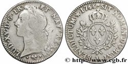 LOUIS XV DIT LE BIEN AIMÉ Écu aux branches d’olivier, tête ceinte d’un bandeau 1766 Bayonne B+/TB