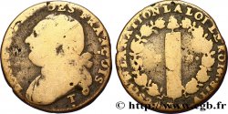 LOUIS XVI 12 deniers dit  au faisceau , type FRANÇOIS 1792 Saumur