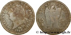 LOUIS XVI (MONARQUE CONSTITUTIONNEL)  15 sols dit &nbsp;au génie&nbsp;, type FRANÇOIS 1791 Paris B