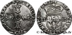HENRY IV Quart d écu, croix feuillue de face 1604 Bayonne